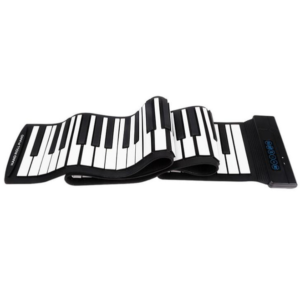 88-key hand roll piano thickening portable piano silicone portable hand roll