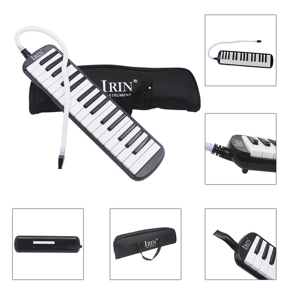 new style 32 Piano Keys black Melodica Musical Instrument for Music Lovers Beginners Gift with Carrying Bag