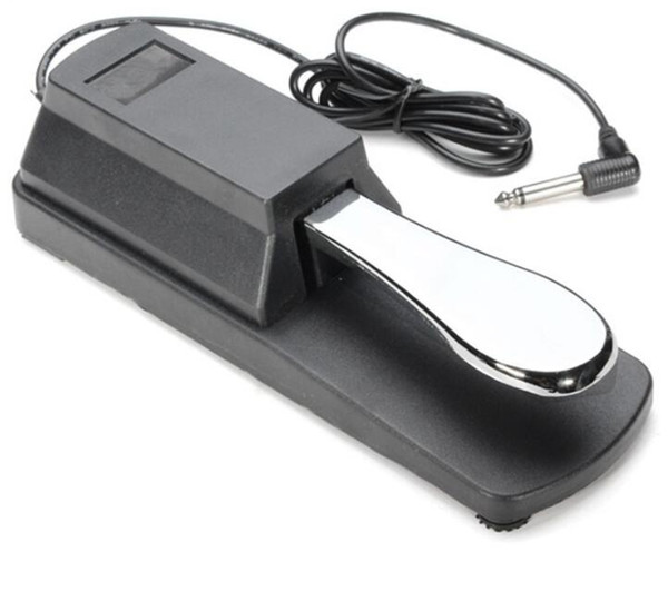Electric Piano Keyboard Sustain Pedal Damper Chrome Plated Pedal & Plastic Shell Musical Instrument Electronic Organ Sustain Ped