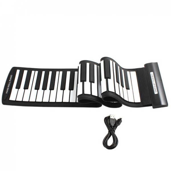 KONIX MD61 Fold Electronic organ Superior Roll Up Piano with Soft Keys(61Keys Professional MIDI Keyboard )