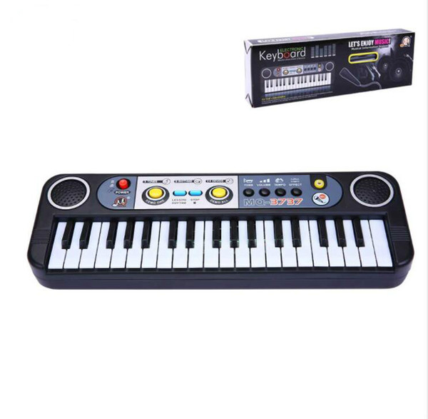 37 Keys Kids Piano Black keyboard Musical Educational Toys For Children Kid's Musical Instrument Professional Musical Toys Gift