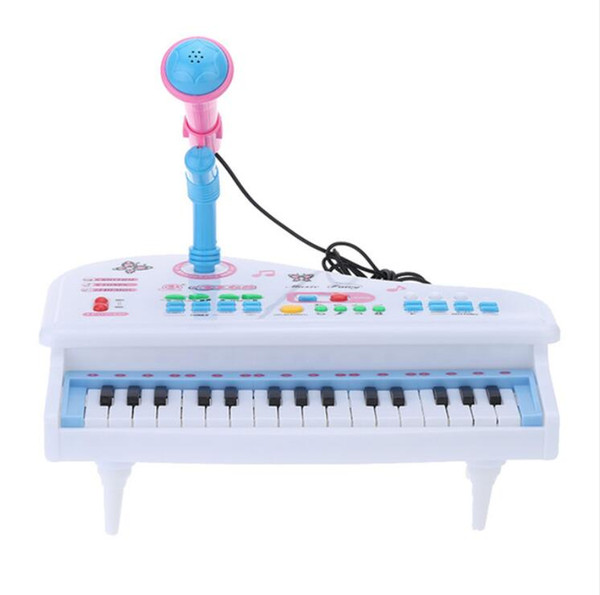 Multifunctional Mini Electronic 31 Keys Electric Piano Toy with Microphone Child Kids Musical Toys Electrical Keyboard New