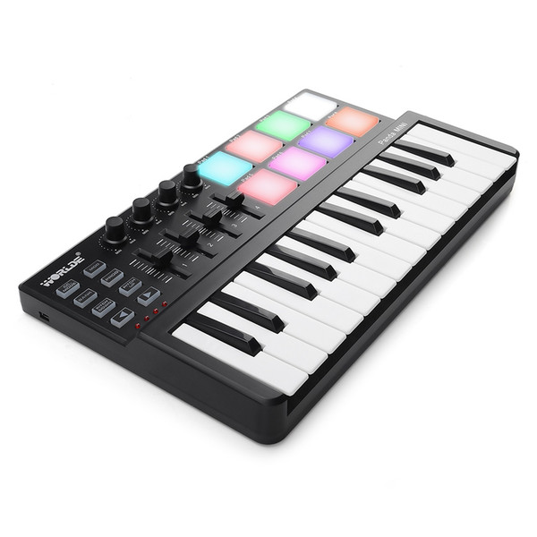25 Key USB MIDI Keyboard Controller with 8 Drum Pad