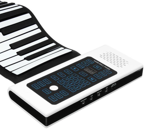 88 Keys Roll Up Piano Rechargeable Keyboard With Microphone Speaker Musical Instrument Electric Accessory Free Shipping