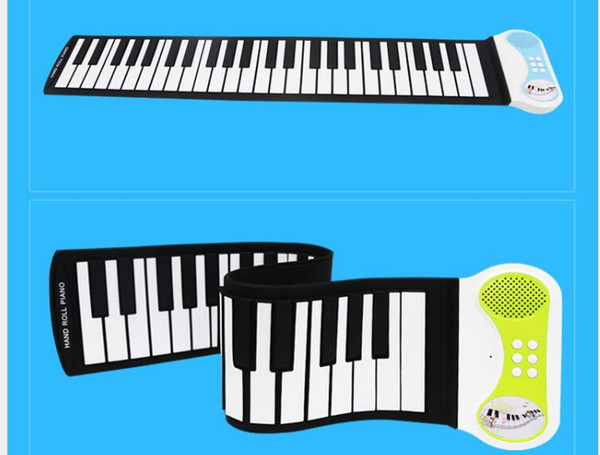 49-key hand roll piano folding portable roll piano
