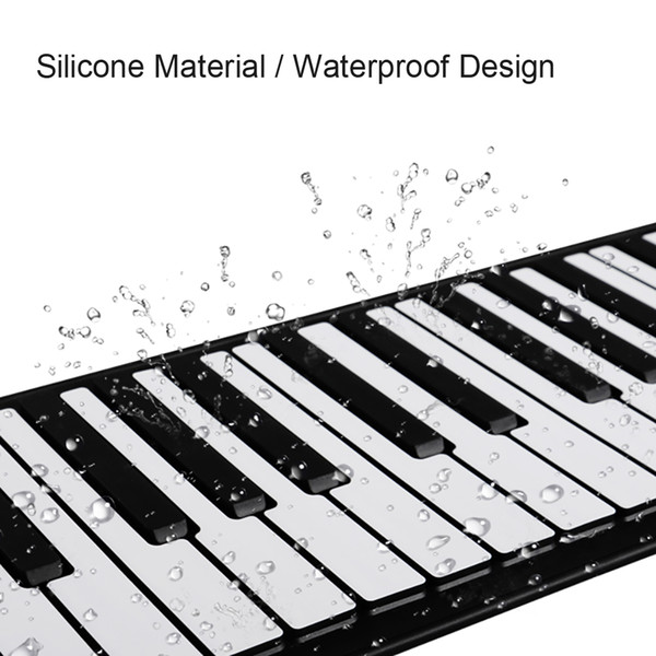 HiFing Portable Flexible 61 Keys Foldable Roll Up Piano Keyboard Silicon Electronic Piano Keyboard for Beginner Rechargeable