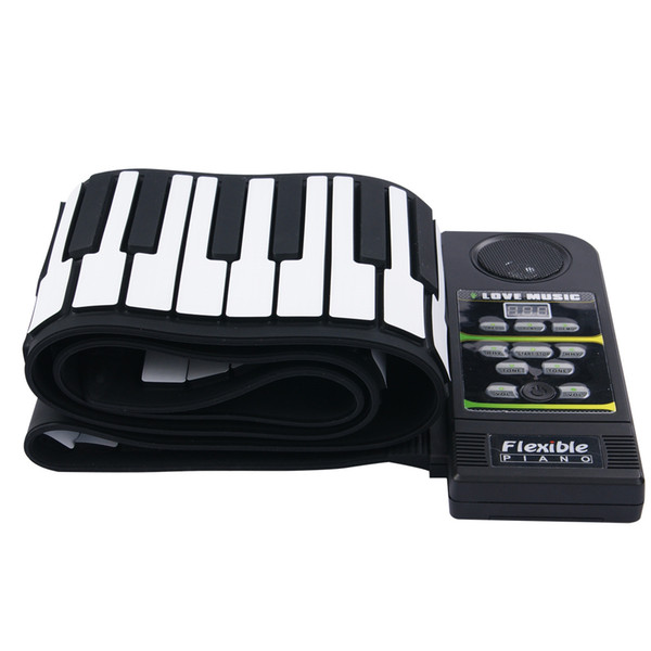 88 Key Electronic Piano Keyboard Silicon Roll Up Piano with Loud Speaker