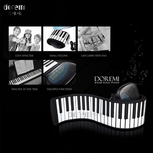 DoReMi 88 Keys Folding Pianos keyboards Music electronic piano Portable Roll Up Silicone Musical Professional Instrument S-288