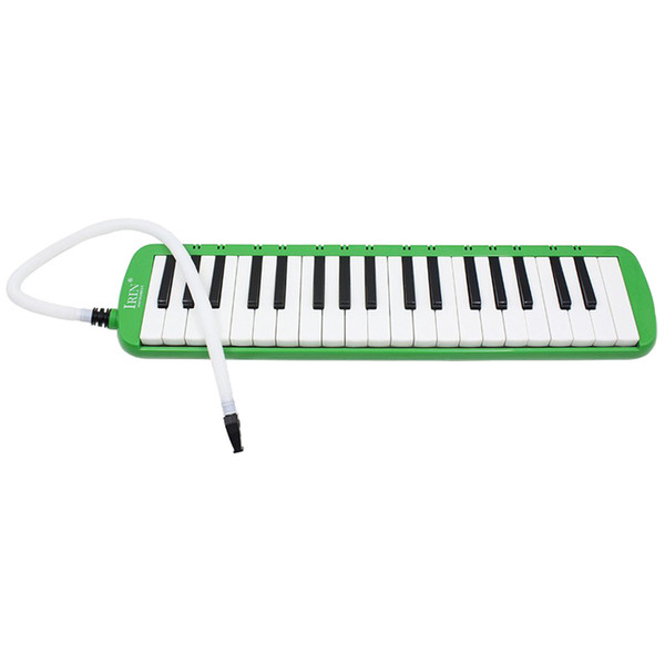 37 Melodica Keys Melodic Musical Instrument with Carrying Bag for Students Beginners Kids Green