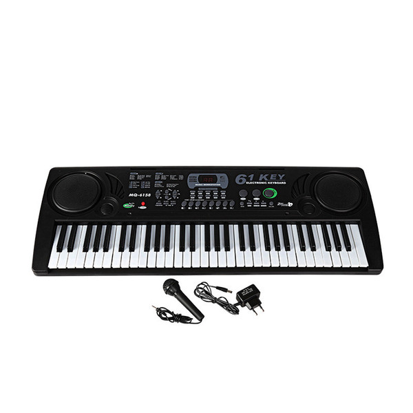 61 Keys Electronic Piano Electric Organ With Microphone/Adapter Early Educational Tool For Children Beginner