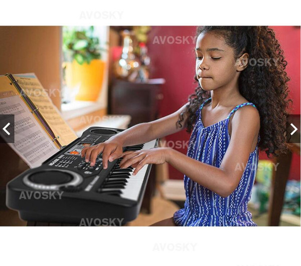 For Children 61 Key Multifunction Digital Electronic Music Keyboard Electric Piano With Microphone Gift Free Shipping&Wholesales