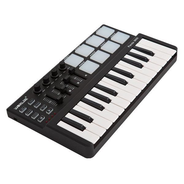 wholesale Panda mini Portable Mini 25-Key USB Keyboard and Drum Pad MIDI Controller