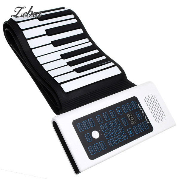 wholesale 88 Keys Roll Up Piano Rechargeable Keyboard With Microphone Speaker Musical Instrument Acessorios Musicais