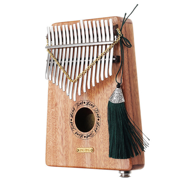 17 Keys Paorosa Wood Finger Mbira Kalimba Keyboard Thumb Pocket Piano