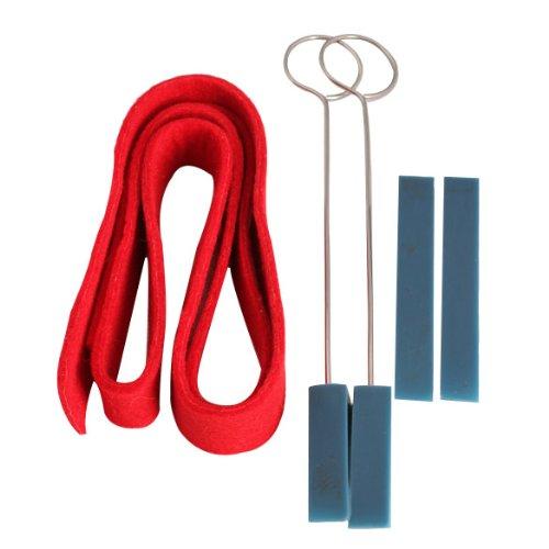 Piano Tuning Mute Kit Temperament Strip 4 Mutes Fixing Tool Professional