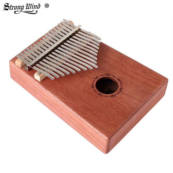 17 tone mahogany full single kalinba thumb piano Kalimba finger piano factory outlet beginner send gifts
