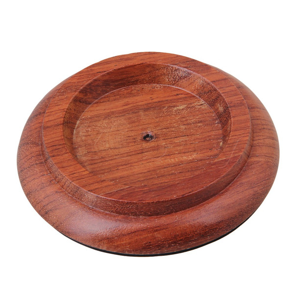 wholesale 5.11 Inch Brown Solid Wood Piano Caster Cups Pads Antiskid Piano Accessory