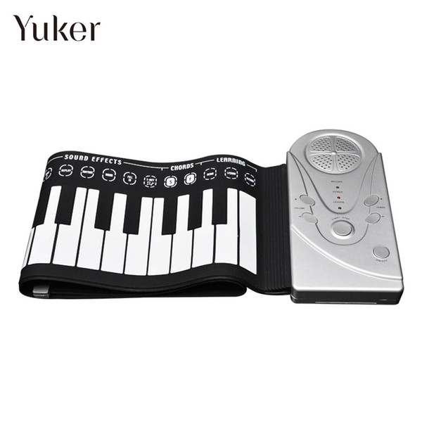 Electronic Keyboard Piano 49K1 49 Key Roll Up Piano with Loud Speaker Electronic Organ Silicon Keyboard Instruments Flexible