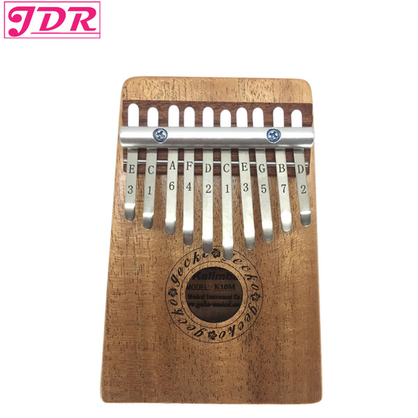 wholesale Kalimba Sanza Wood Color 10 Keys Thumb Piano Pine Finger Thumb piano Keyboard Bag Teclado Musical Instrument Professional