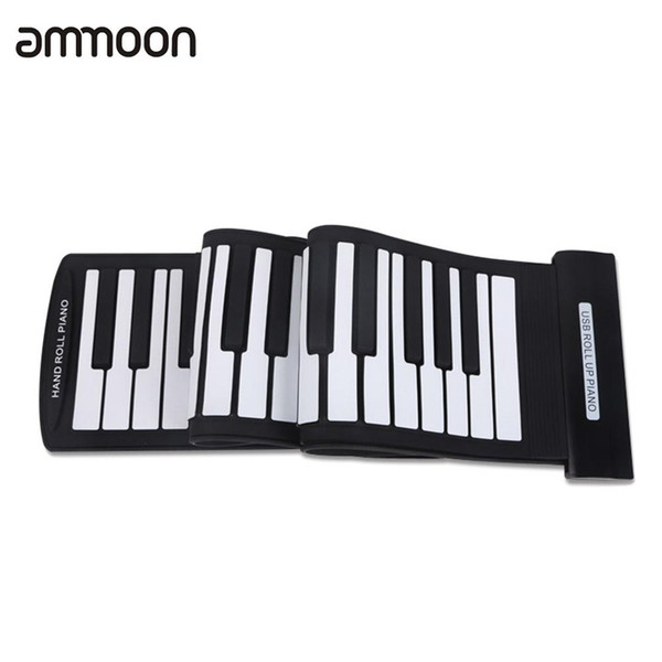 Portable 61 Keys Roll-Up Piano USB MIDI Keyboard MIDI Conctroller Hand Electronic Piano