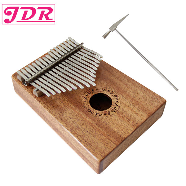 wholesale 17 Key Finger Kalimba Mbira Sanza Thumb Piano Pocket Size Supporting Bag Gecko Keyboard Marimba Wood Musical Instrument