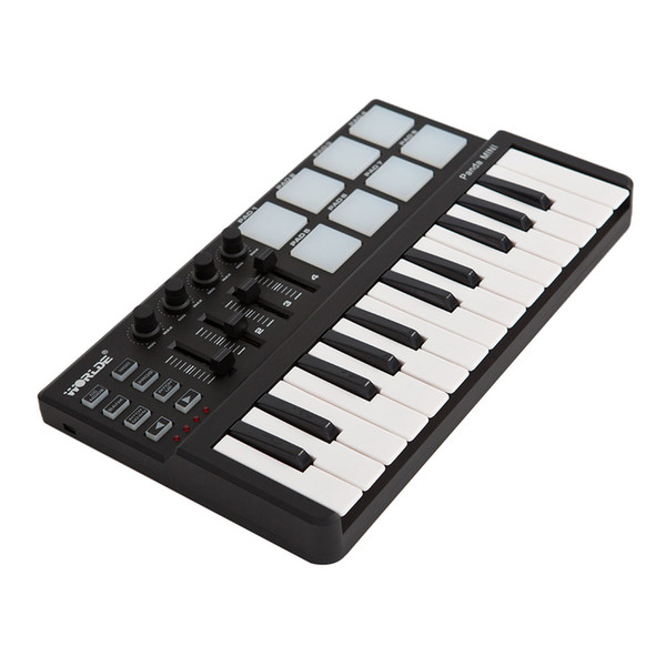 High Quality Worlde Panda Mini 25-Key USB Keyboard and Drum Pad MIDI Controller Portable