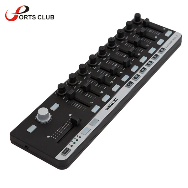 Top Quality WORLDE Portable MIDI Slim-Line Controller Mini USB 9 Slim-Line Control MIDI Controller