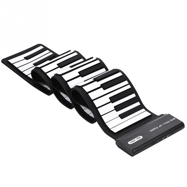 88 Keys Flexible MIDI Keyboard USB Charging Roll Up Piano Keyboard Hand Electronic Piano MIDI Controller Piano Instrument