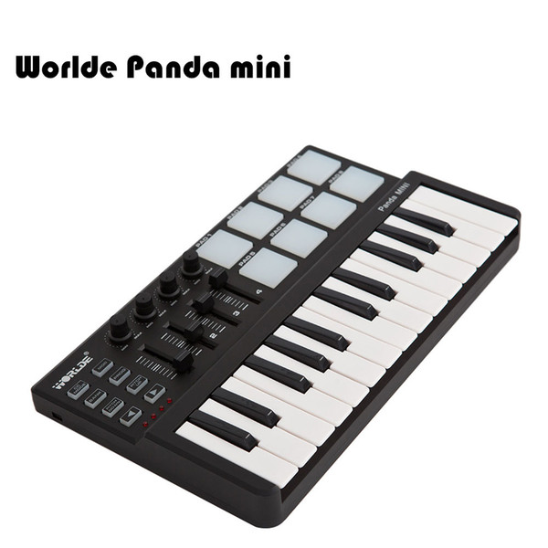 wholesale Panda mini Portable Mini 25-Key USB Keyboard and Drum Pad MIDI Controller