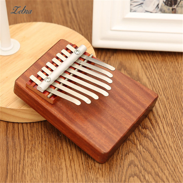 wholesale Unique 8 Key Finger Piano Mbira Kalimba Thumb Piano Rosewood Idea Fun Gift Traditional African Music Instrucments