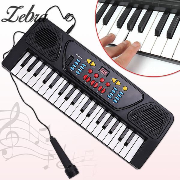 wholesale 420*160*30mm 37 Keys Multifunctional Mini Electronic Keyboard Music Toy with Microphone Educational Electone Musical Toy