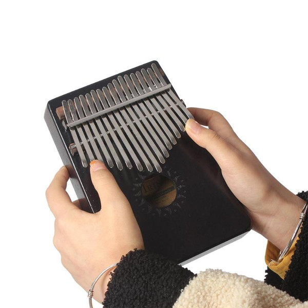 17 Tones Single Board Mahogany Fingers Thumb Piano Musical Instrument Set Portable Great Gift For Kids Drop Shipping