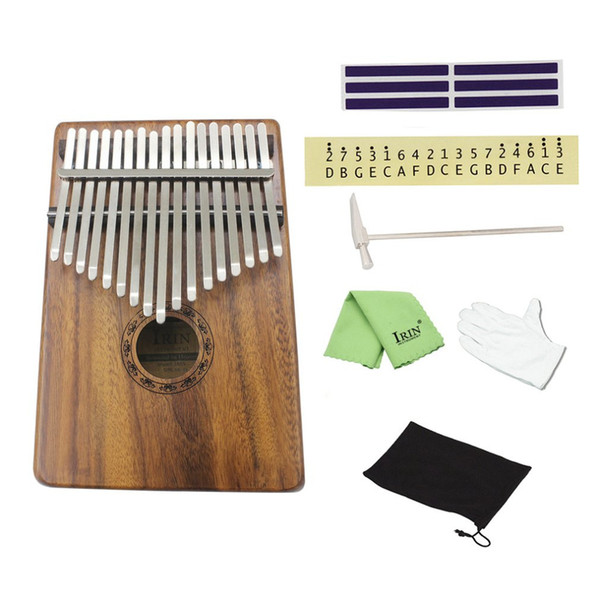 Natural 17 Keys Finger Thumb Pocket Piano Kalimba Mbira Thumb Piano Education Toy Musical Instrument Great Gift