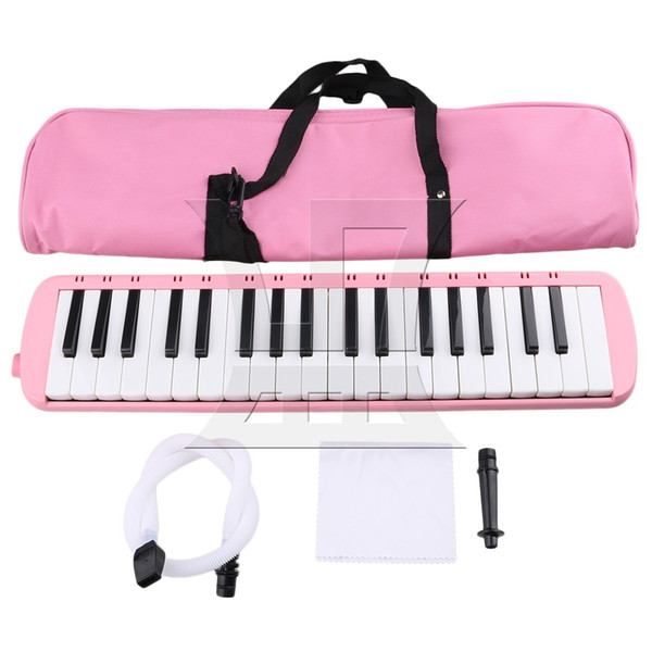 wholesale Pink Portable 37 Note Piano Keys Melodica with Carrying Bag for Beginners Musical Fans