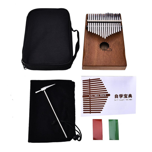 17 Key African Kalimba with Bag Thumb Piano Finger Percussion Keyboard Musical Instruments Kalimba Mbira