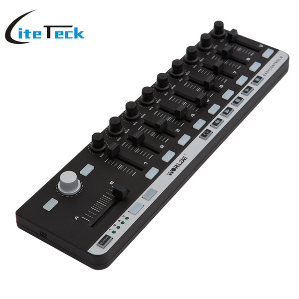 High Quality Mini USB 9 Portable MIDI Slim-Line Controller 4 Programmable Memory Banks with USB Cable