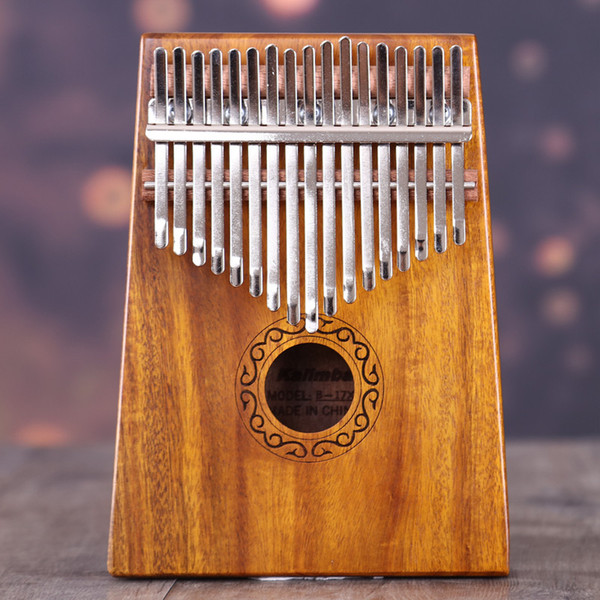 17 Key Finger Kalimba Mbira Sanza Thumb Piano Pocket Size Beginners Supporting Bag Keyboard Marimba Wood Musical Instrument
