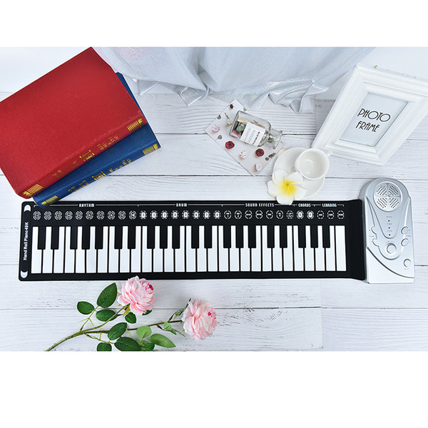 Portable 49 Keys/61 keys Flexible Roll-Up Piano MIDI Electronic Keyboard Hand Roll Piano