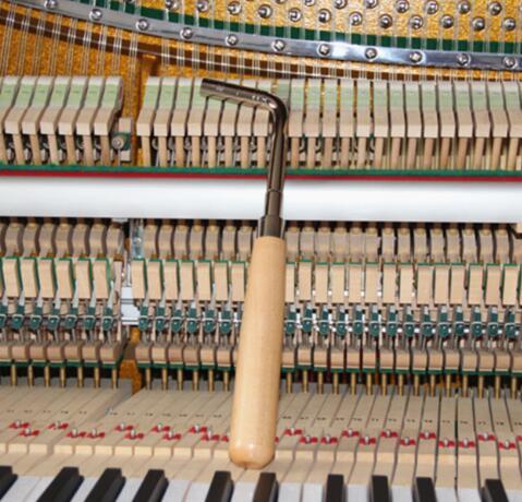 Piano small Tuning hammer( straight bar/soft maple handle)