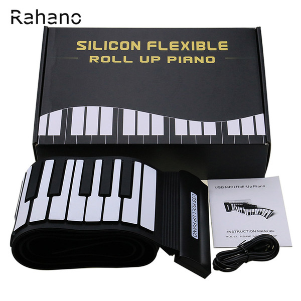 New Arrival Silicone Flexible Keyboard MIDI Roll up Electronic Piano USB 88 Keys Musical Instruments