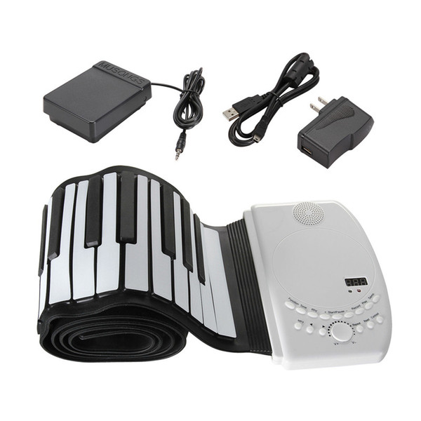wholesale 88 Key Flexible Foldable Piano Portable Electric Digital Roll up Keyboard Piano For Keyboard Musical Instrument Lover Gift