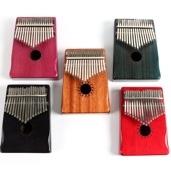 Carlin jean 17 sound KALIMBA finger and thumb piano peach blossom core wood portable instruments