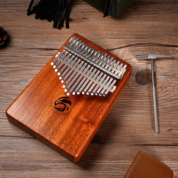 17 Keys Finger Thumb Piano Kalimba Mbira Mahogany Wood Calimba Acacia Carolinba Thumb Piano Set Kalimba Set Keyboard Instrument