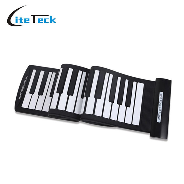 Portable 61 Keys Flexible Roll-Up Piano USB MIDI Electronic Keyboard Hand Roll Up Piano
