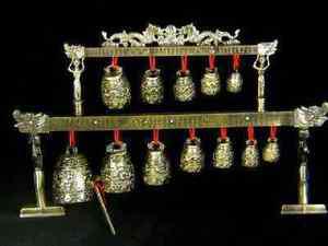 Brass bells Chinese Tibet dragon glockenspiel