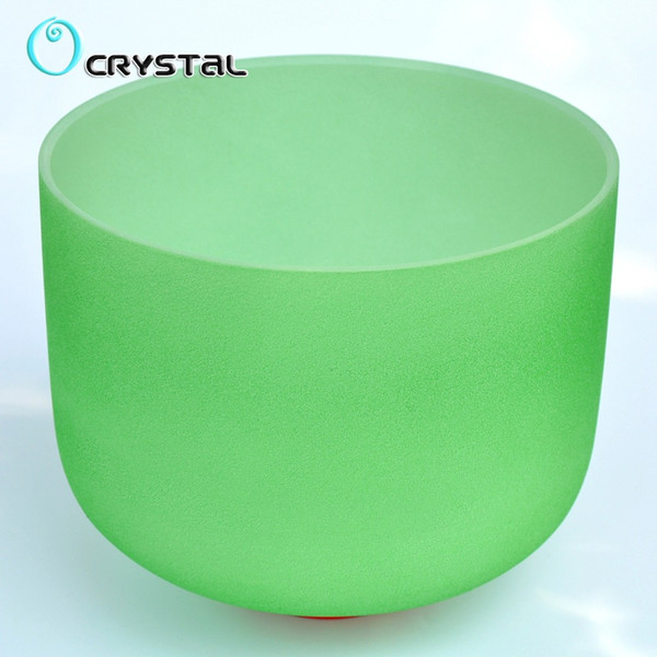 10 Inch F Heart 440hz or 432hz Green - Energy Healing Chakra Quartz Crystal Singing Bowl