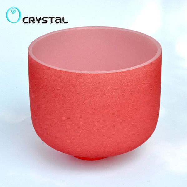 10 Inch C Root Chakra 440hz / 432hz Red Quartz Crystal Singing Bowl Sound Healing Stone 8