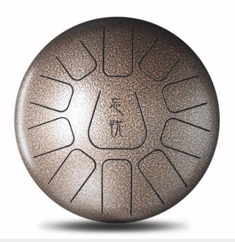 12 Inches Steel Tongue Drum 11 notes with Rubber Musical Mallet and Travel Bag Perfect for Personal Meditation, Yoga, Zen, Sound Healin