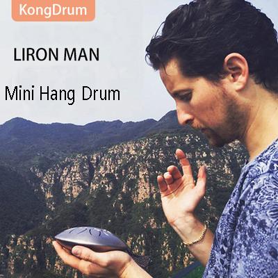 Mini 12cm Steel Tongue Drum Mini 6 Tone G Tune Hand Pan Drum Tank Hang Drum with Drumsticks Carrying Bag Percussion Instruments