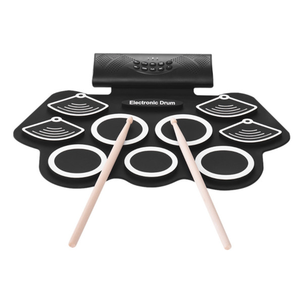 Portable electronic drum set hand drum set 9 built-in stereo speakers 1000mA lithium battery with drum pedals